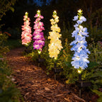 LED Solar Lichterkette für Gartenweg & Gartendekoration, 70 cm, automatisch