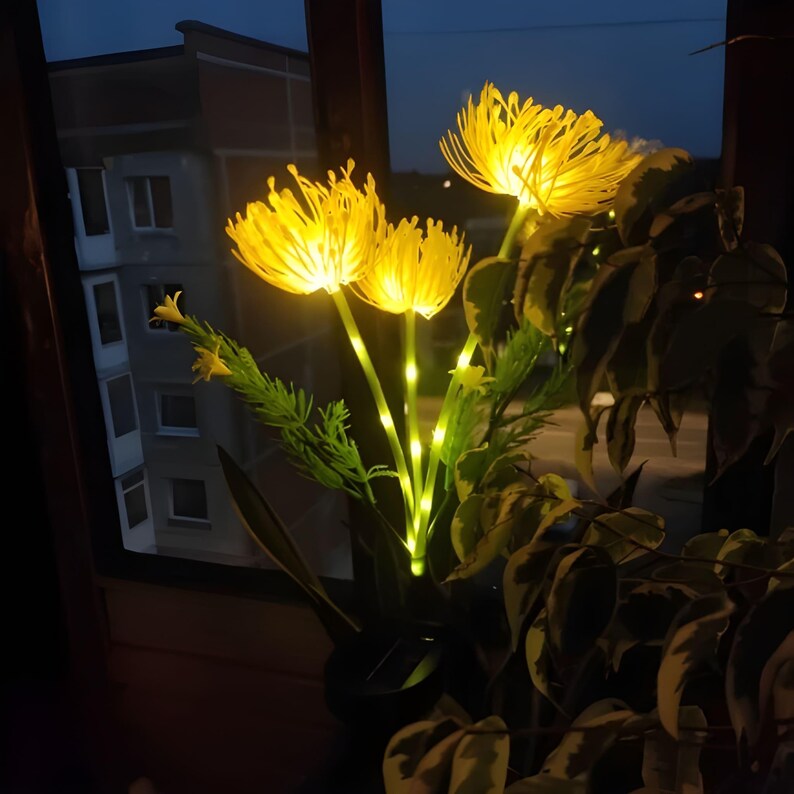 Solar Blumen Garten Lichter LED Pfahlleuchten Außen Wasserdicht Blumen Weg Lichter Hof Dekor Beleuchtung