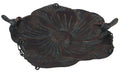 Hängende Vogeltränke in Blütenform, Schwarz-Bronze, Metall, 28x24x6 cm