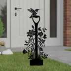 Metall Kolibri Gartenstecker, Gartenblumen Schaufel Kunst, Yard Dekor