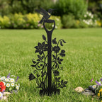 Metall Kolibri Gartenstecker, Gartenblumen Schaufel Kunst, Yard Dekor