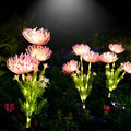 Solar Blumen Garten Lichter LED Pfahlleuchten Außen Wasserdicht Blumen Weg Lichter Hof Dekor Beleuchtung