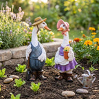 Mini-Harz-Entenfigur realistische Entenstatue Feengarten-Dekor Bauernhaus-Tierverzierung