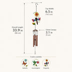 Metall Garten Windspiel Kolibri Libelle Schmetterling Hängend Dekor