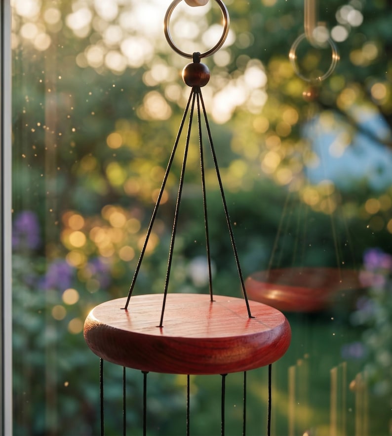 Retro Rotierende Metall Glocke Windspiel - 10 Glocken Zen Garten Dekoration Hof Anhänger Türklingel