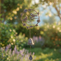 Retro Gusseisen Vogel Windspiel Garten Decor Landhaus Stil Antik Bronze