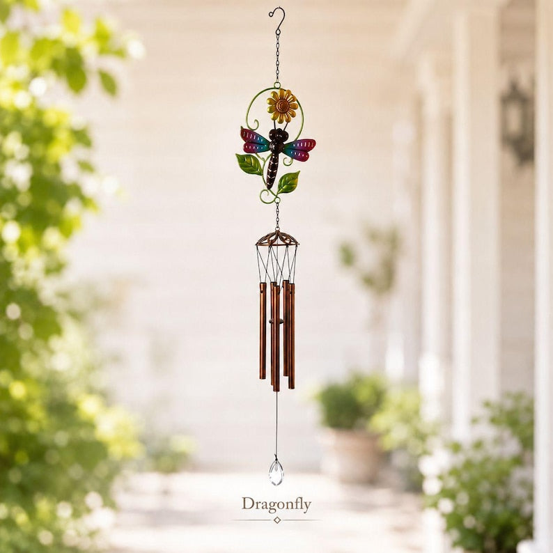 Metall Garten Windspiel Kolibri Libelle Schmetterling Hängend Dekor