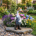 Mini-Harz-Entenfigur realistische Entenstatue Feengarten-Dekor Bauernhaus-Tierverzierung