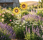 Metall Sonnenblume Garten Spinner Rustikales Schmiedeeisen Yard Dekor