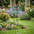 Metall Garten Windmühle Schmetterling Windspiel, Outdoor Yard Decor, Rasen Ornament, 90cm Gesamthöhe
