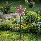 Metall Garten Windmühle Schmetterling Windspiel, Outdoor Yard Decor, Rasen Ornament, 90cm Gesamthöhe