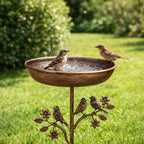 Metall Vogeltränke für Garten – Freistehende Vogeltränke Schüssel, Vintage Design